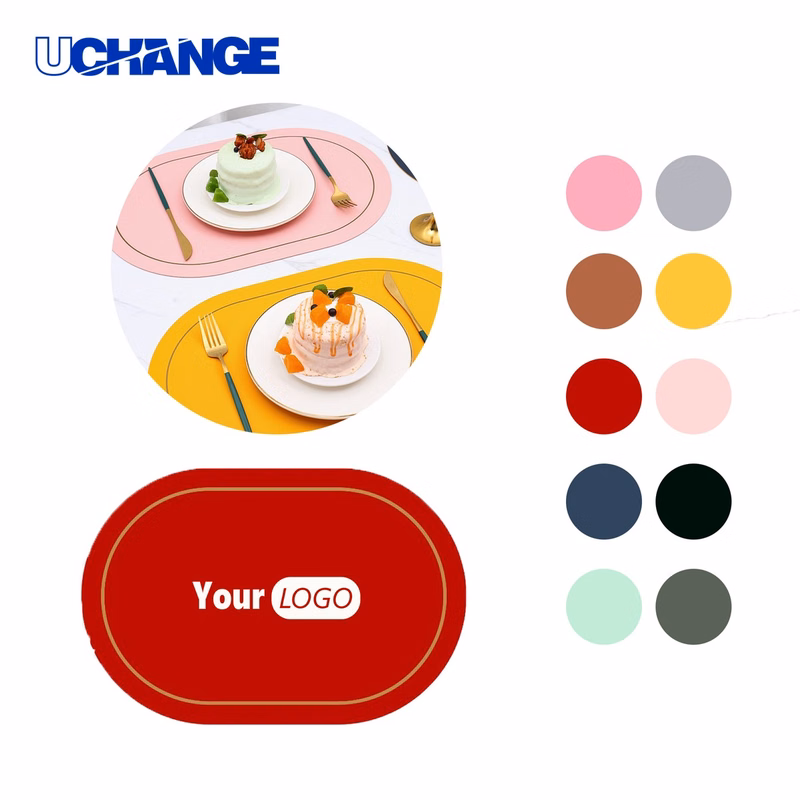 Faux Leather Placemat for Home Dining Use