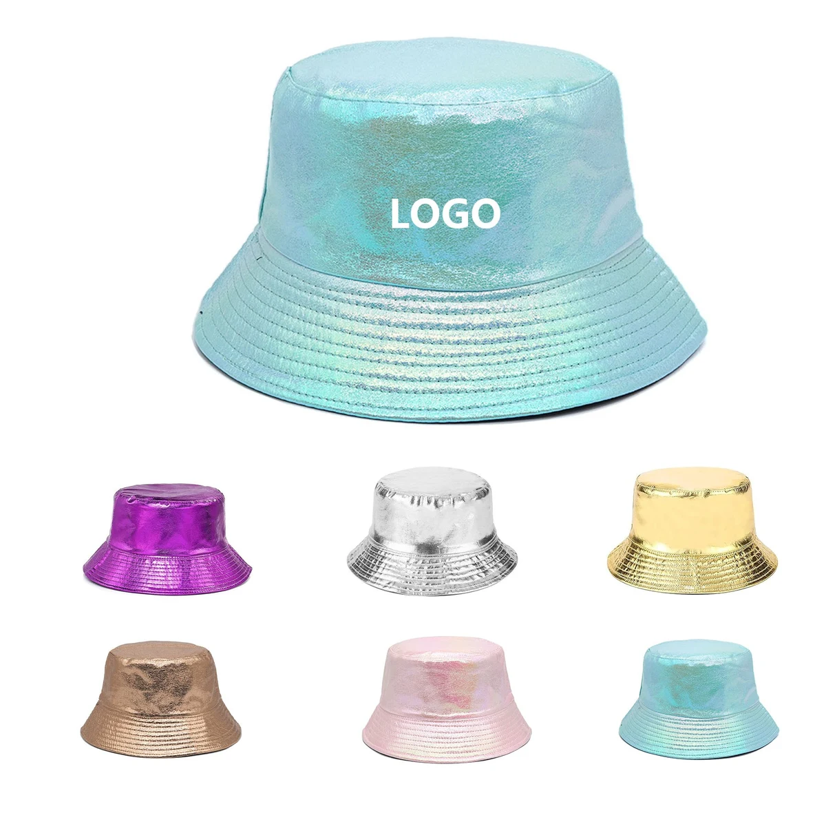 Metallic Bucket Hat 1