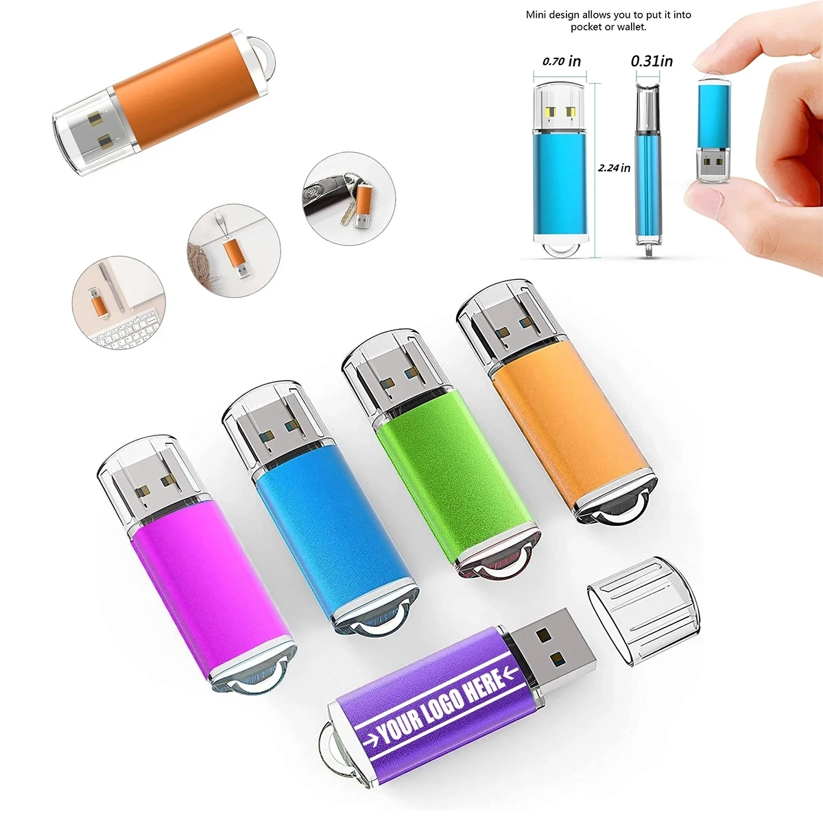 4G USB Memory Sticks Flash Drives Easy-Storage U Disk 1