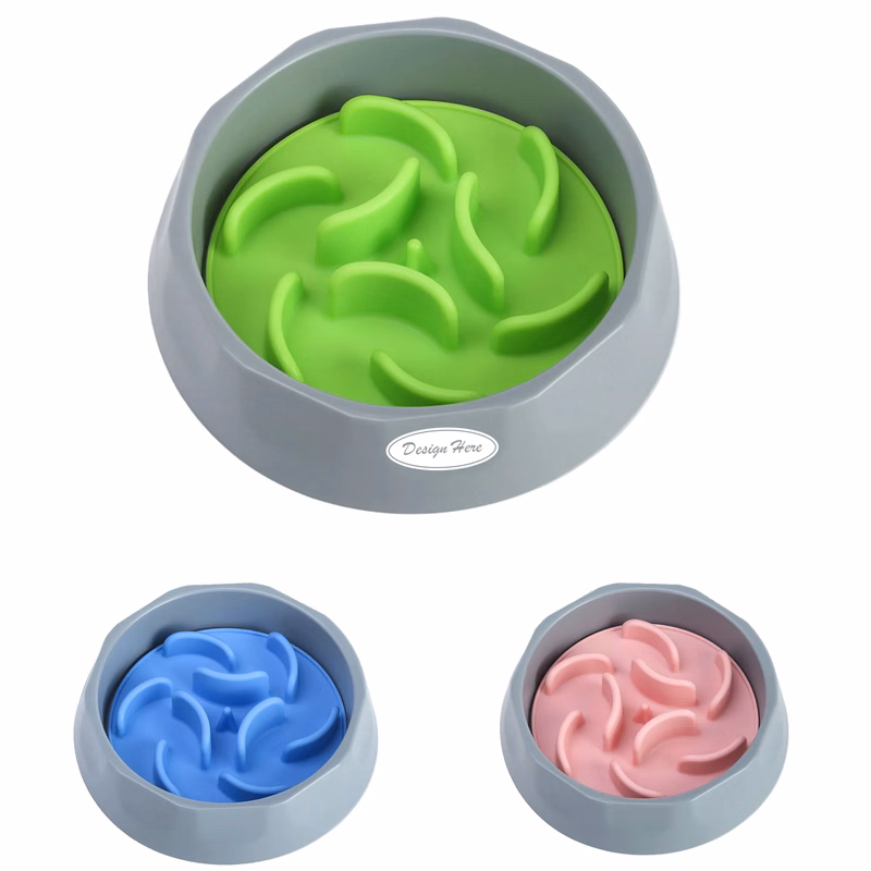 Slow Feeder Dog Bowls With Suction Cup