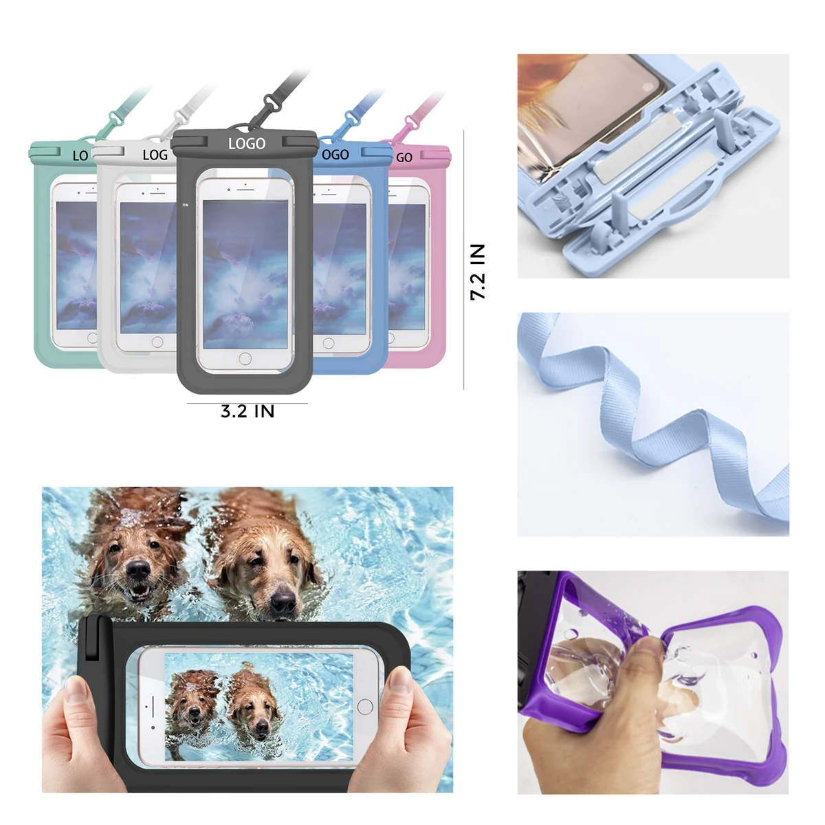 MOQ 10 PCS Clear - View Mobile Phone Waterproof Bag 1