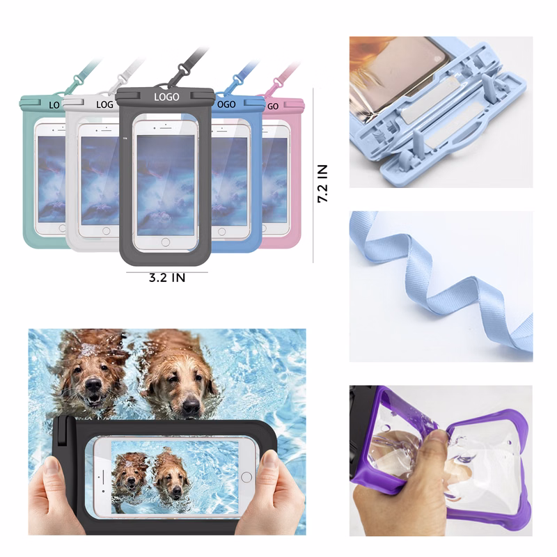 MOQ 10 PCS Clear - View Mobile Phone Waterproof Bag