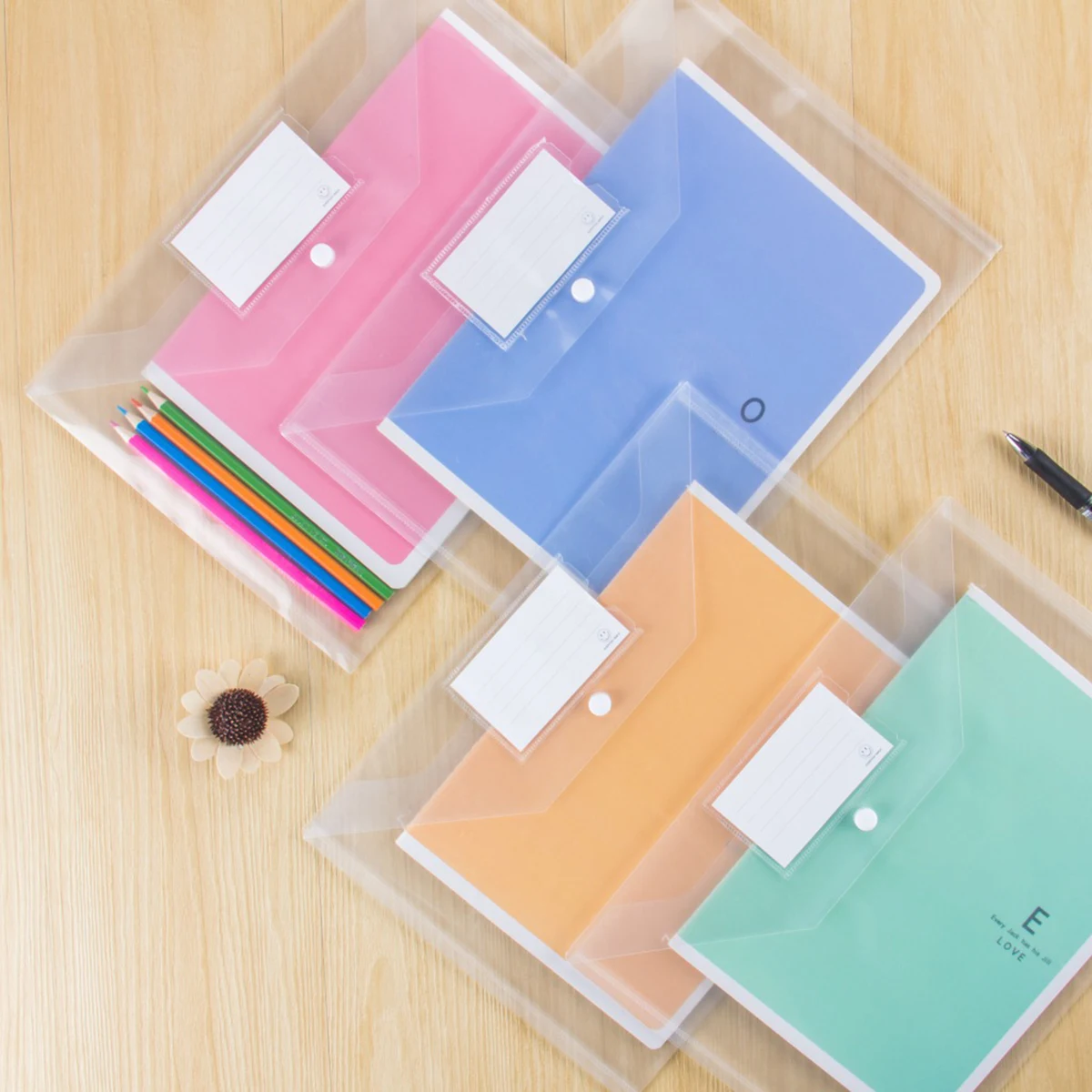 Document Envelope Pouch W/ Label Pocket 1