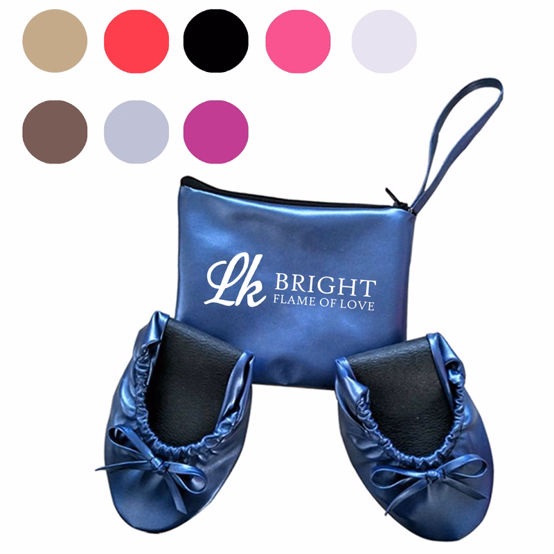 PU Foldable Flat Slippers