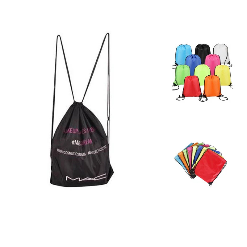 Polyester 210D Sports Drawstring Backpacks 1
