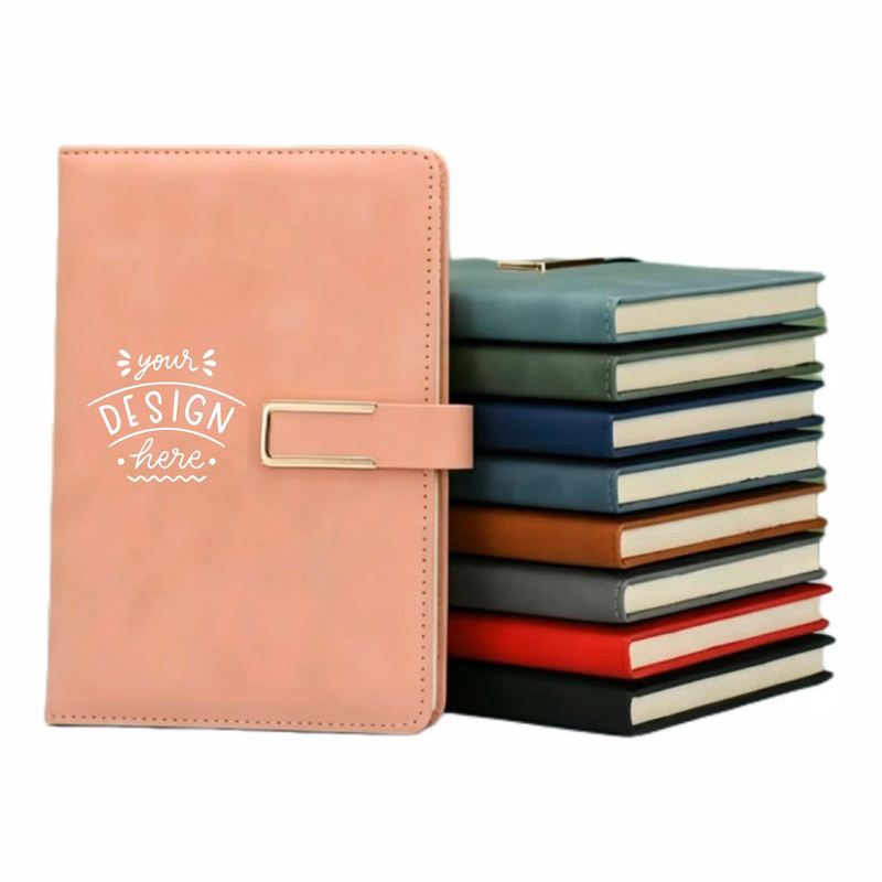 A5 Leather Business Notebook with Buckle