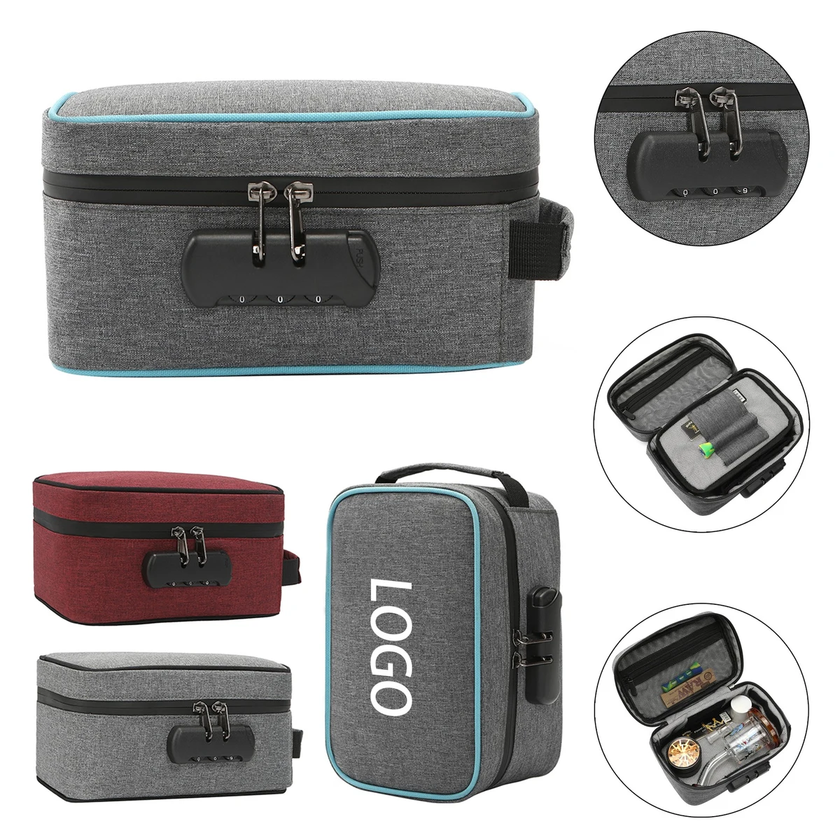 Smell Proof Bag w/Combination Lock 1
