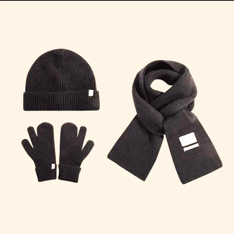 Winter Beanie Scarf Glove Set