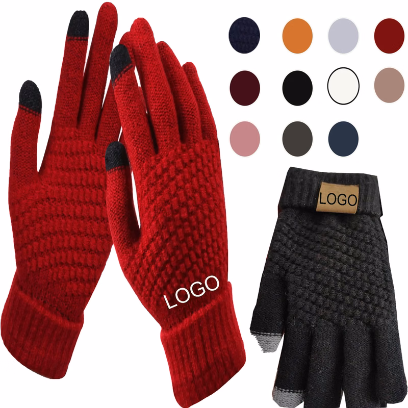 Spot Winter Text Full Color Gloves