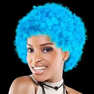 Light Blue Spirit Cheering Costume Wig 1