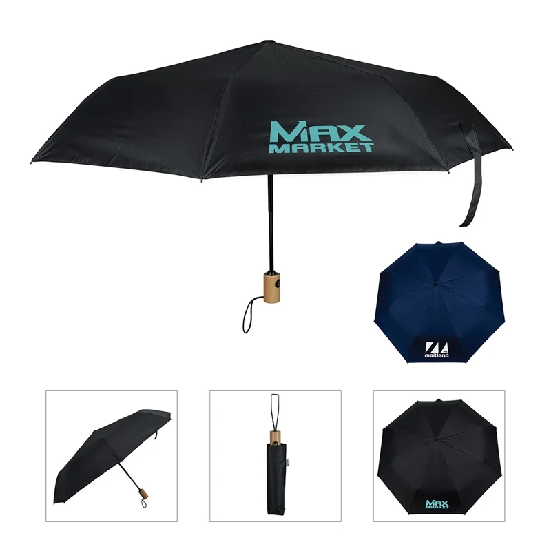 Huntsville 42" UV Protection Recycled Auto Open/Close Folding Umbrella 1