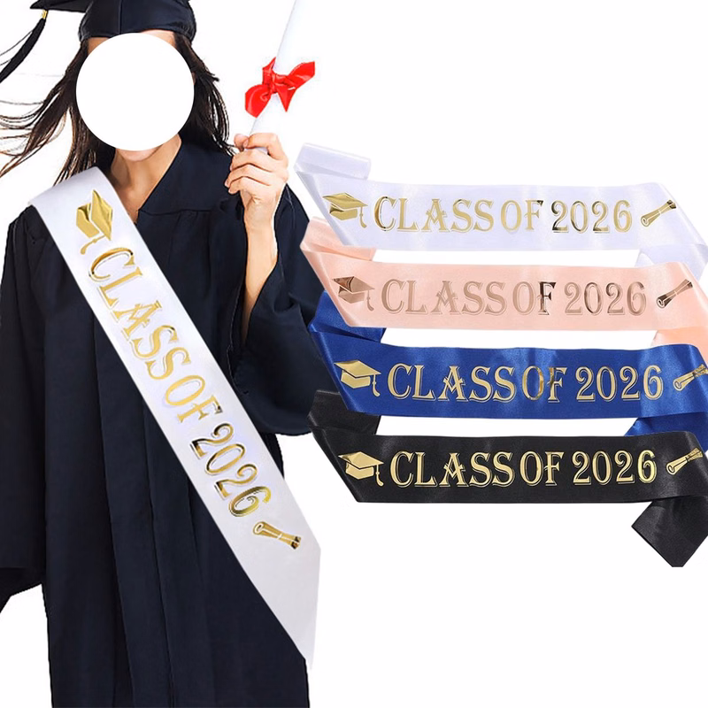 63"??3.7" Polyester Graduation Sash