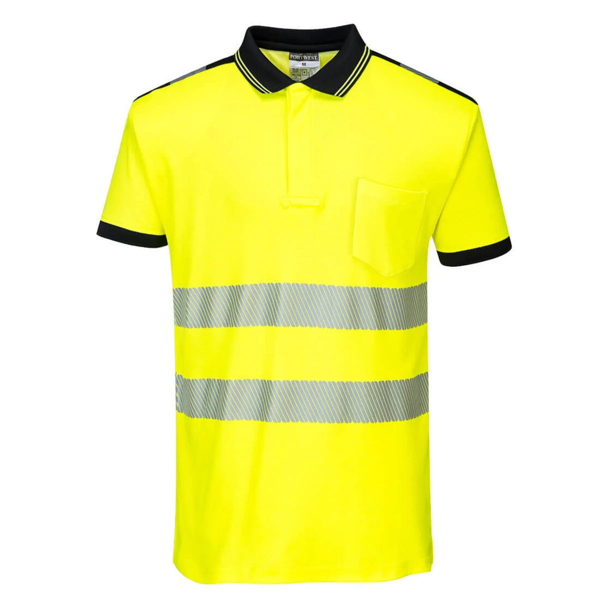 Portwest PW3 Hi-Vis Short Sleeve Polo Shirt 1