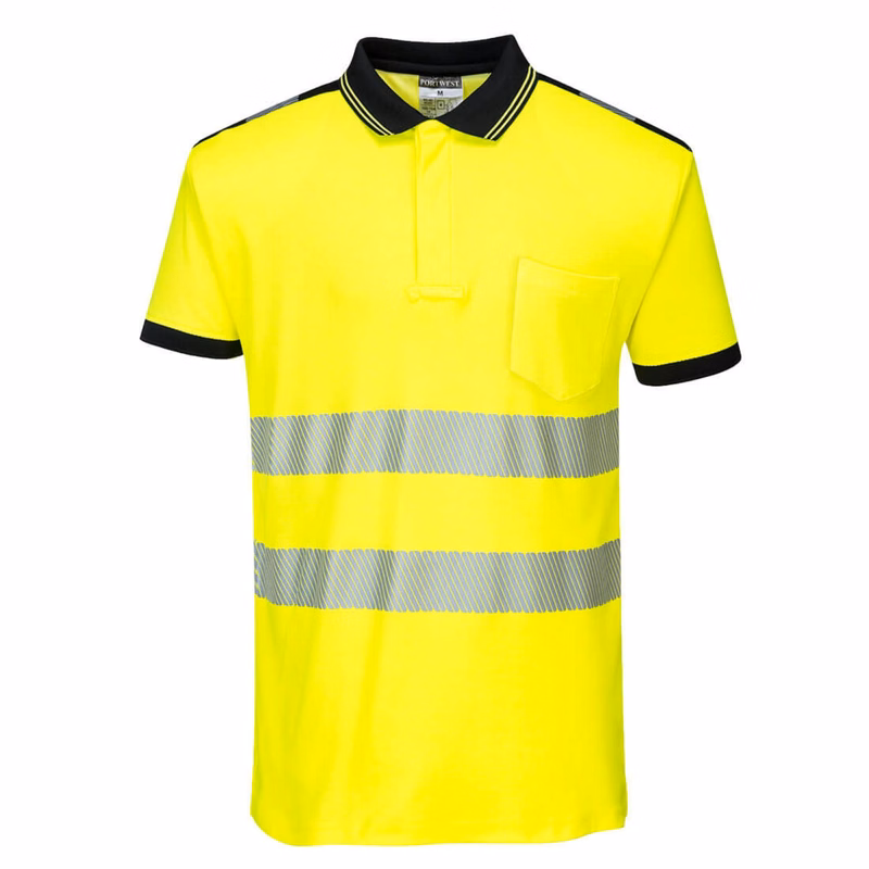 Portwest  PW3 Hi-Vis Short Sleeve Polo Shirt