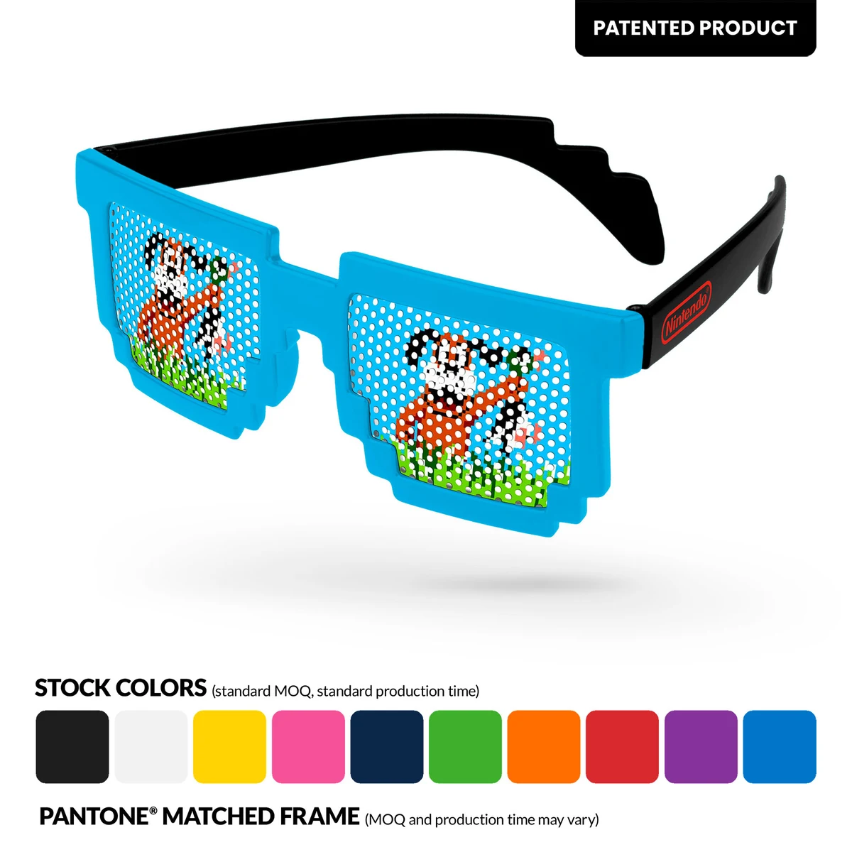 Pinhole 2-Tone Pixel Sunglasses w/ imprint 1