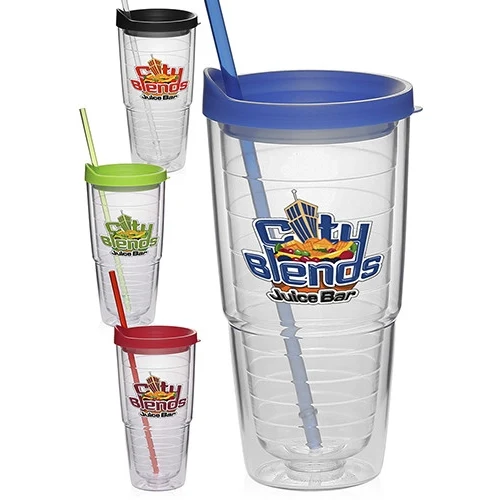 24 oz Double Wall Solid Orbit Tumbler 1