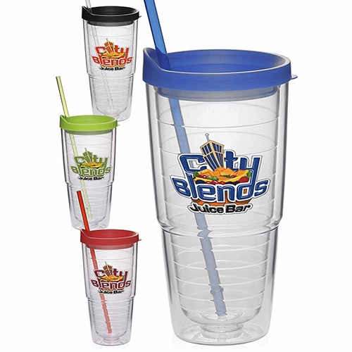 24 oz Double Wall Solid Orbit Tumbler