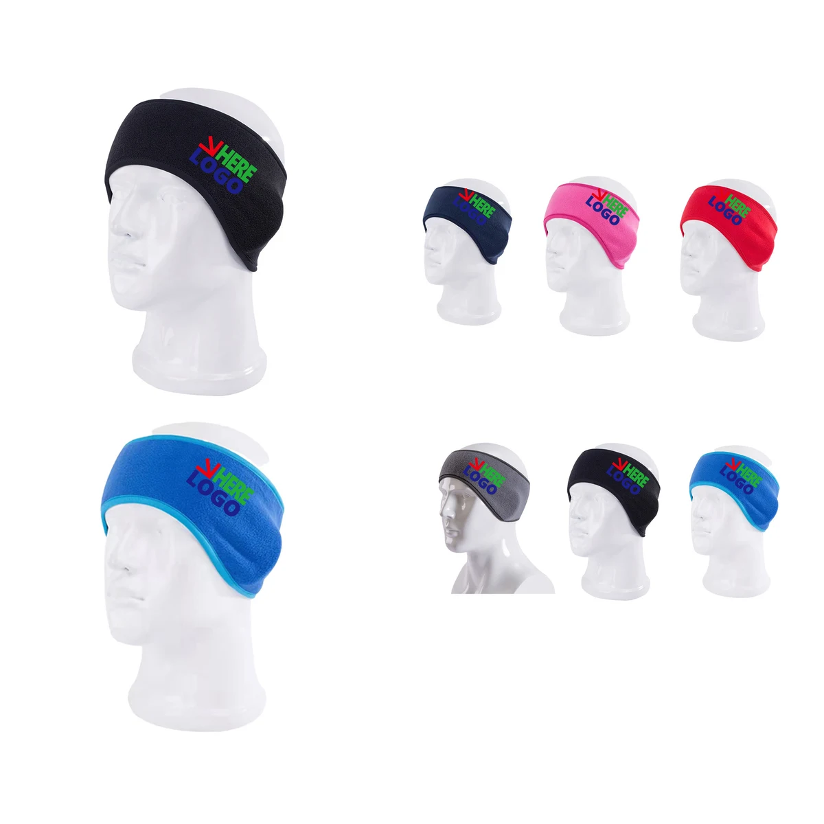 MOQ50 Winter Polar Fleece Ear Warmer Headband 1