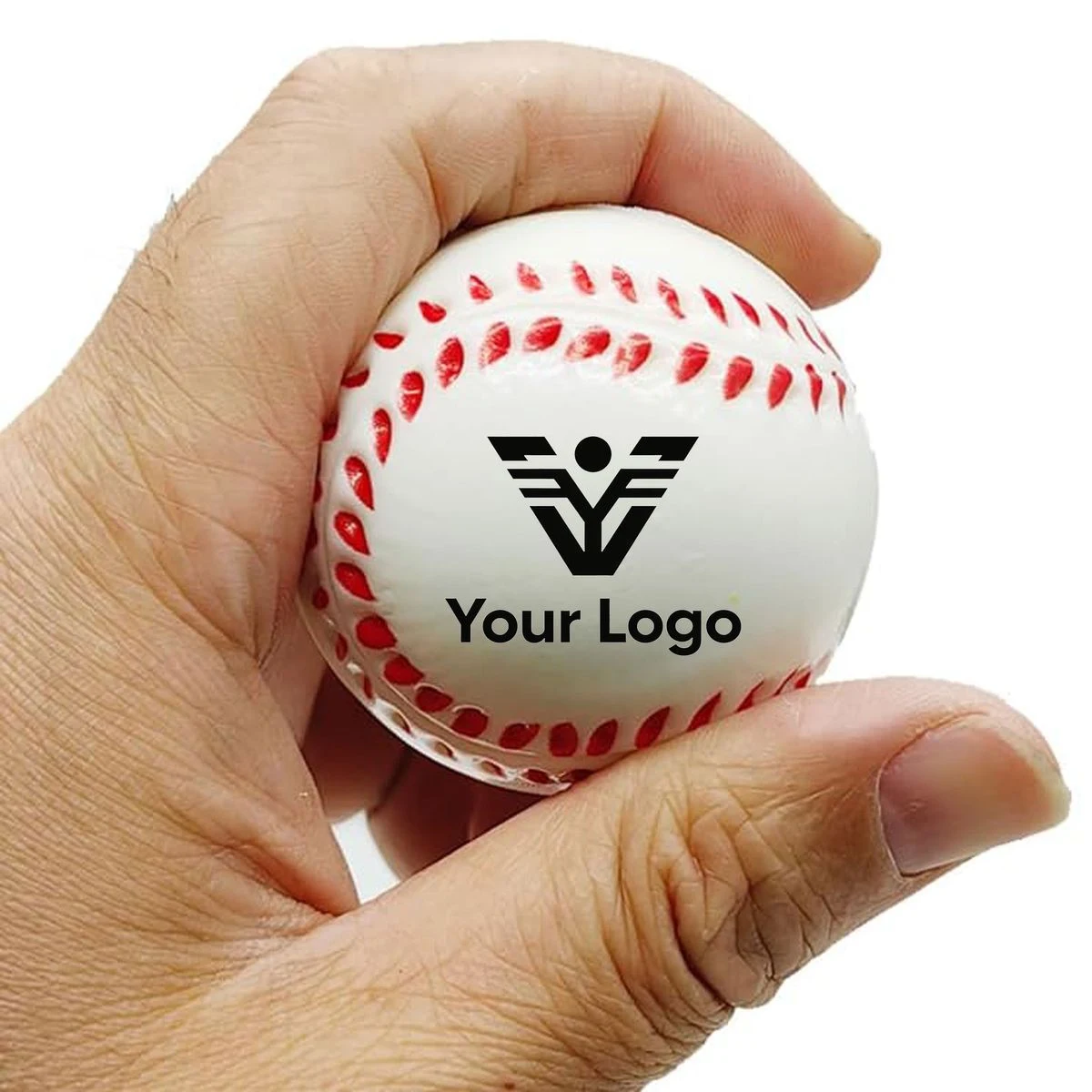 PU Leather Baseball Shape Stress Ball Reliever 1