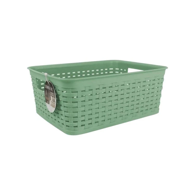 Small Plastic Storage Baskets - Mint 1