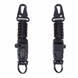 Versatile Rope Key Chain With Whistle And Flint