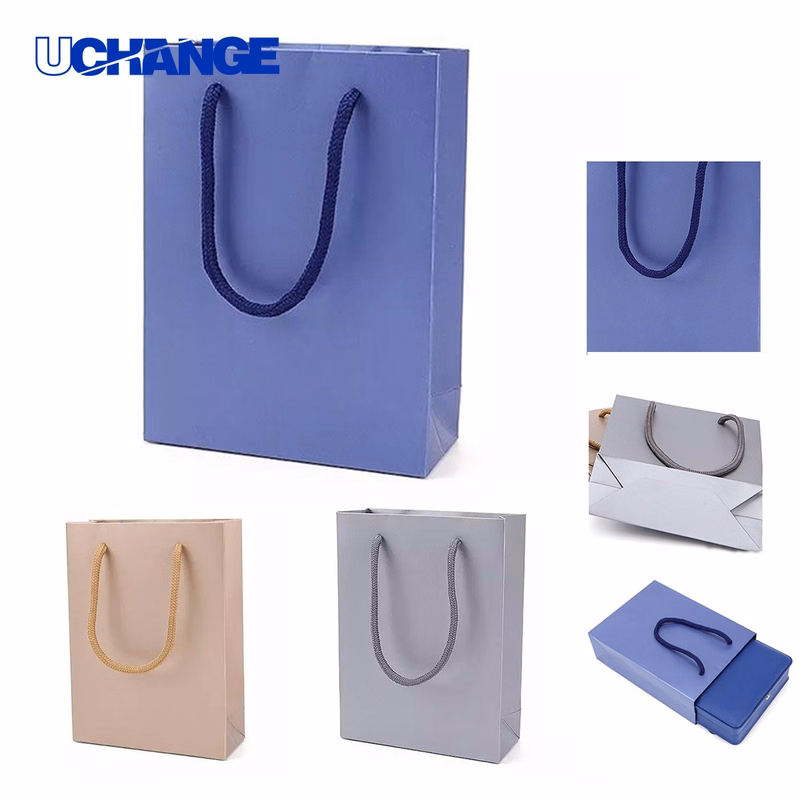 Portable Gift Paper Bag for Retail Use