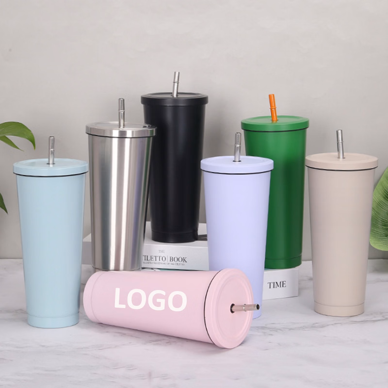 Classics Stainless Steel Tumbler Coffee Mug With Straw