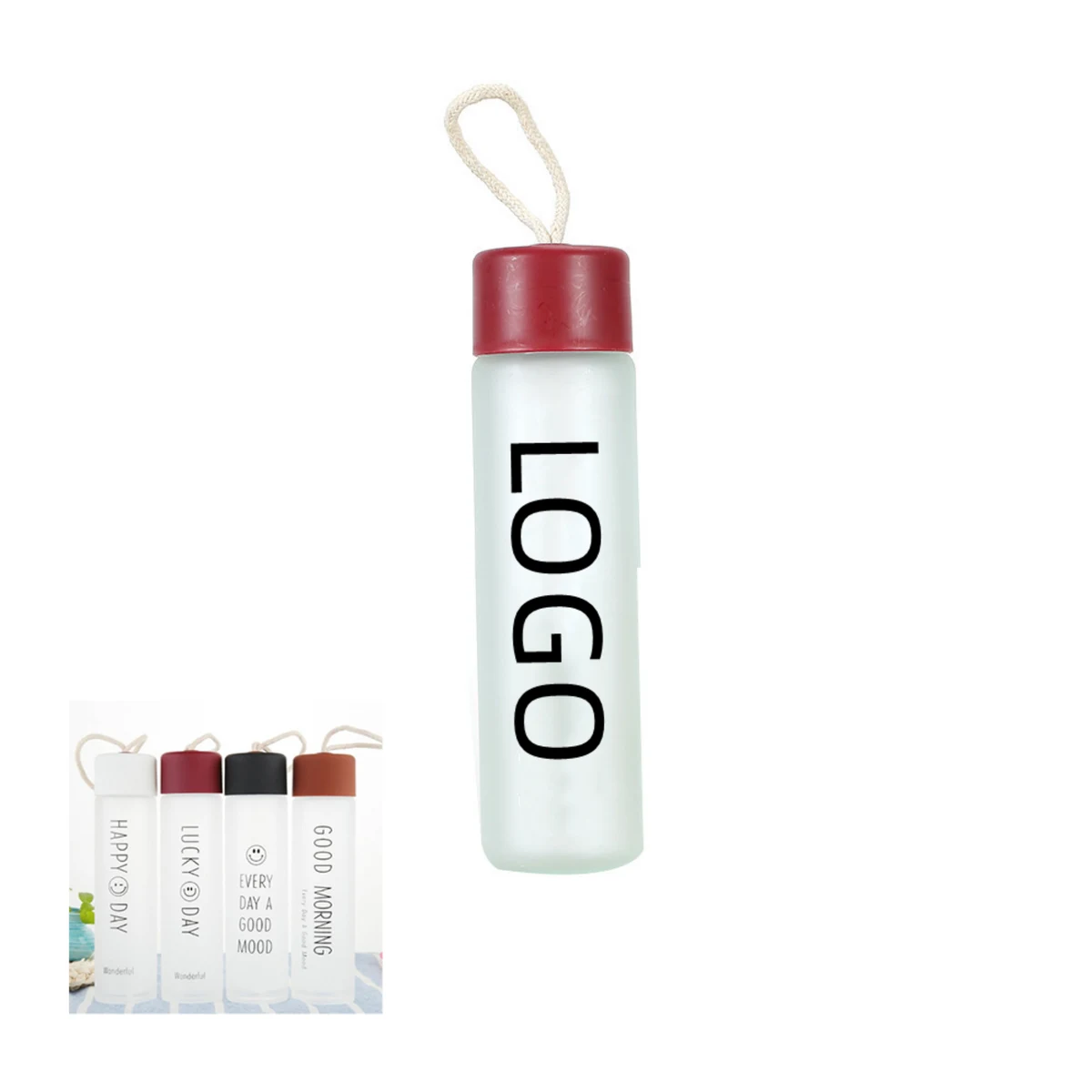 12oz Frosted Sublimation Glass Mug MOQ 20PCS 1