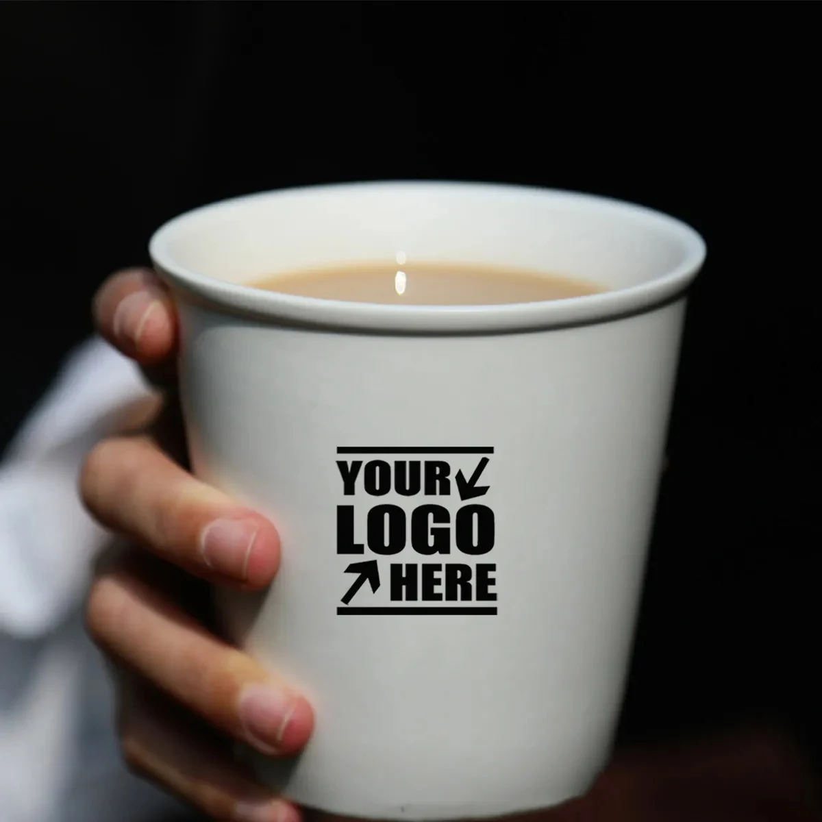 Paper Cup Shape Ceramic Coffee Cup 1