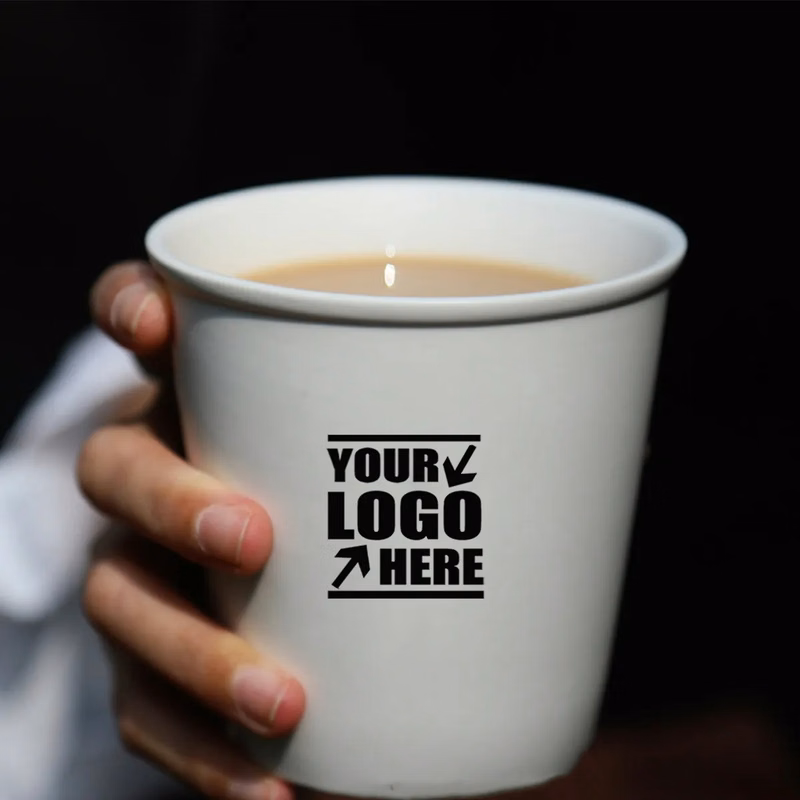 Paper Cup Shape Ceramic Coffee Cup