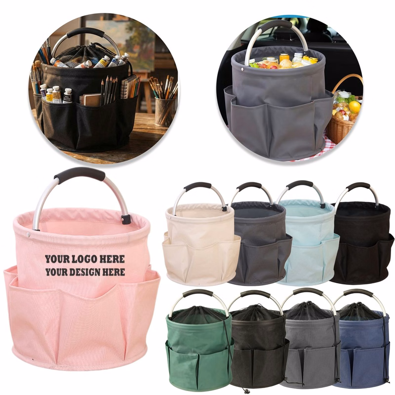 Multi-pocket Foldable Storage Basket