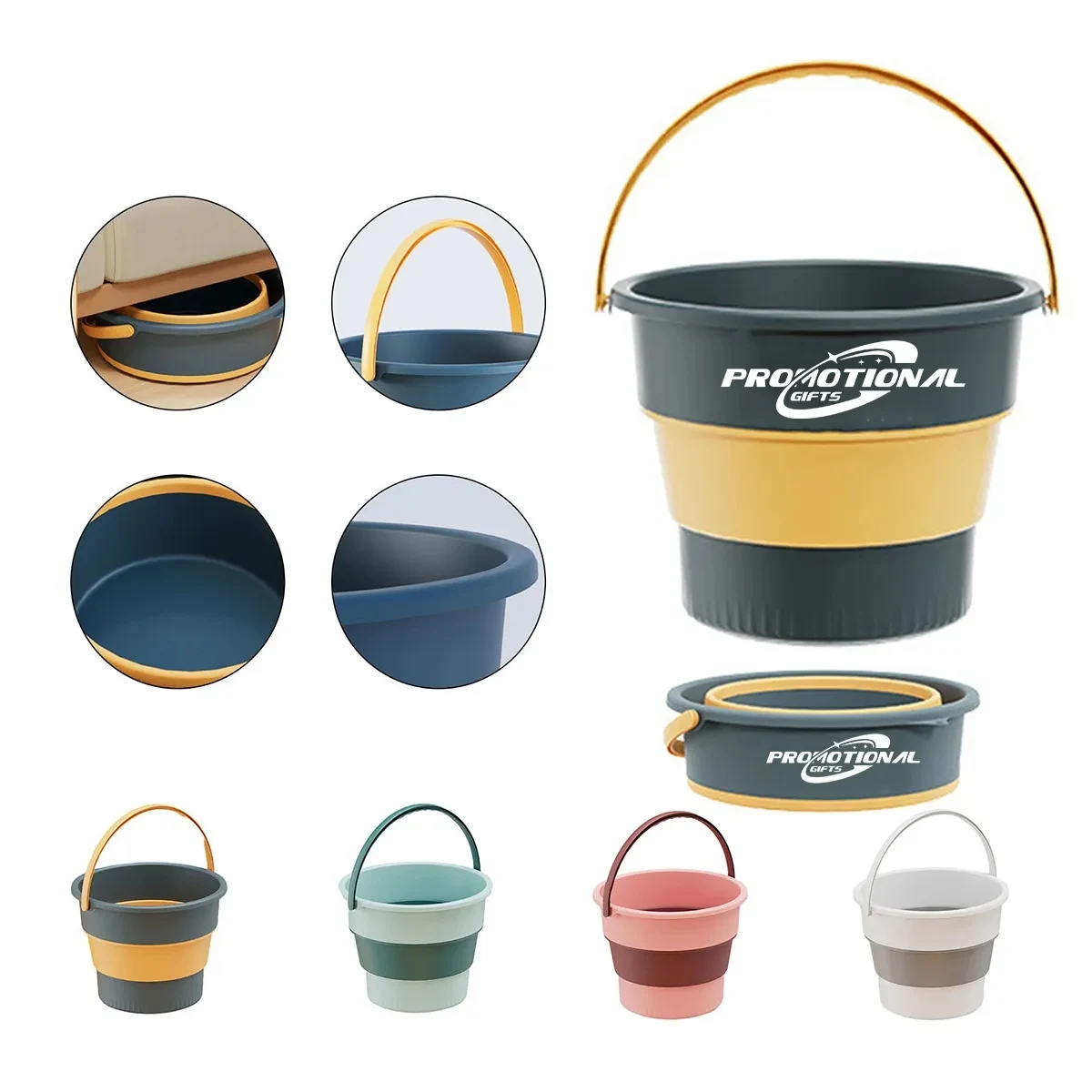 5L Foldable Bucket w/Handle 1