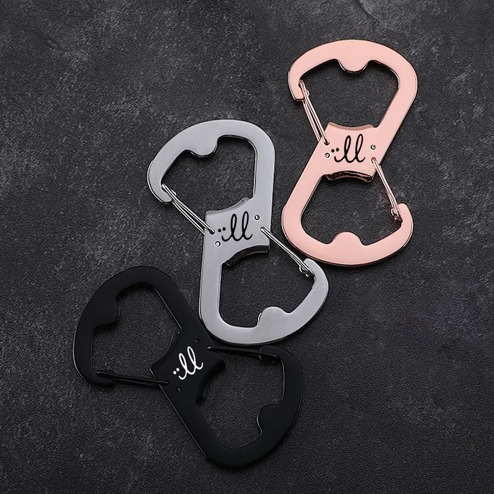 Carabiner with Double-Sided Bottle Openers 1