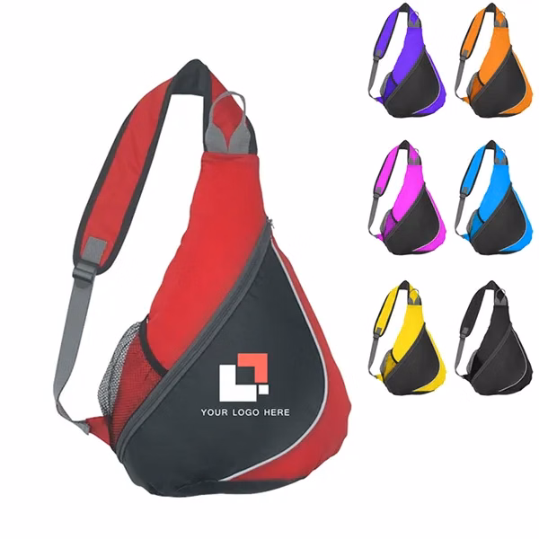 Promotional Sling Backpacks - 11.5"w x 17"h x 4.5"d
