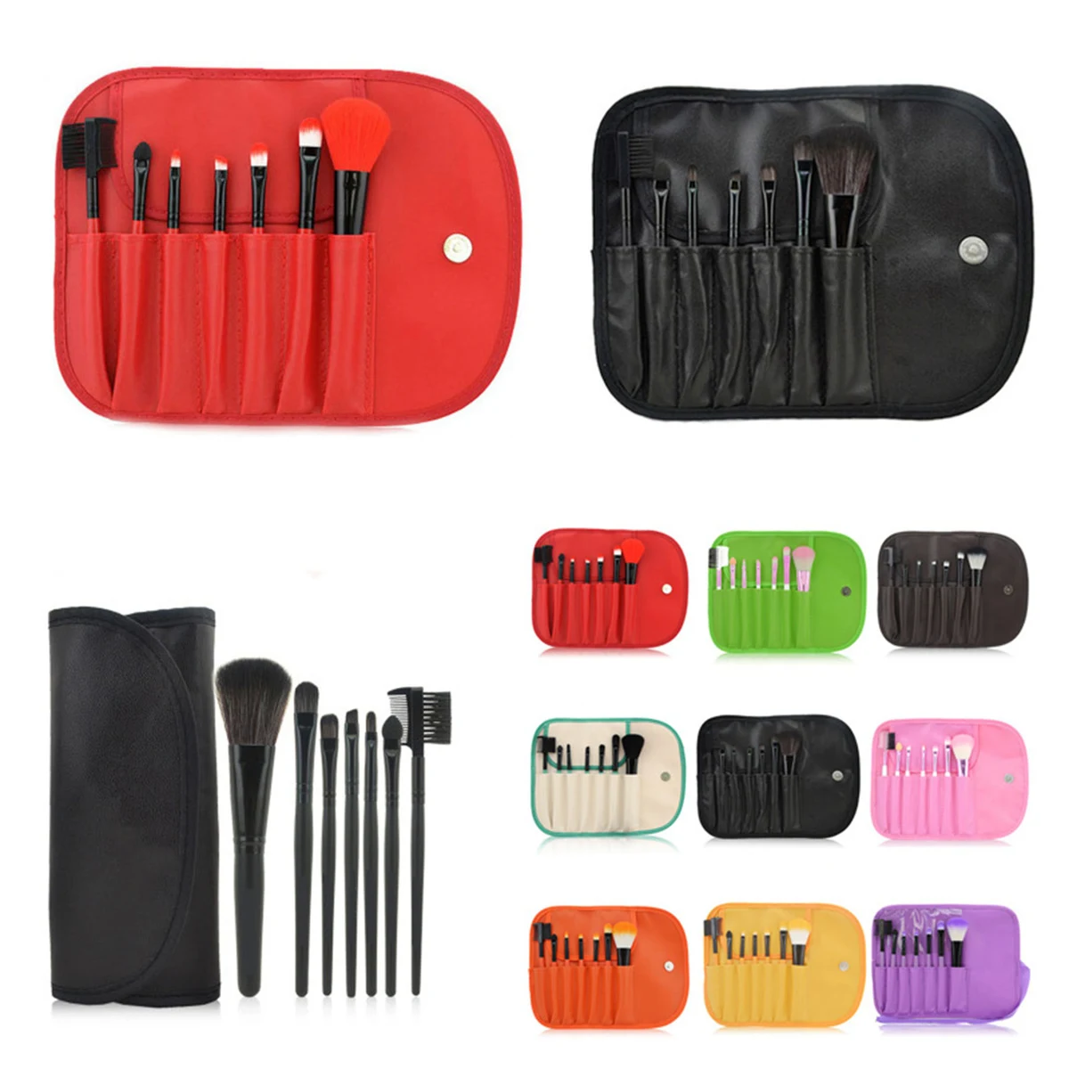 Cosmetic Makeup Brush Kit with Pouch 1