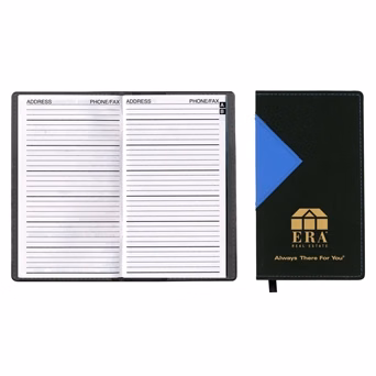 Keystone Series Soft Cover 2 Tone Vinyl Address Book