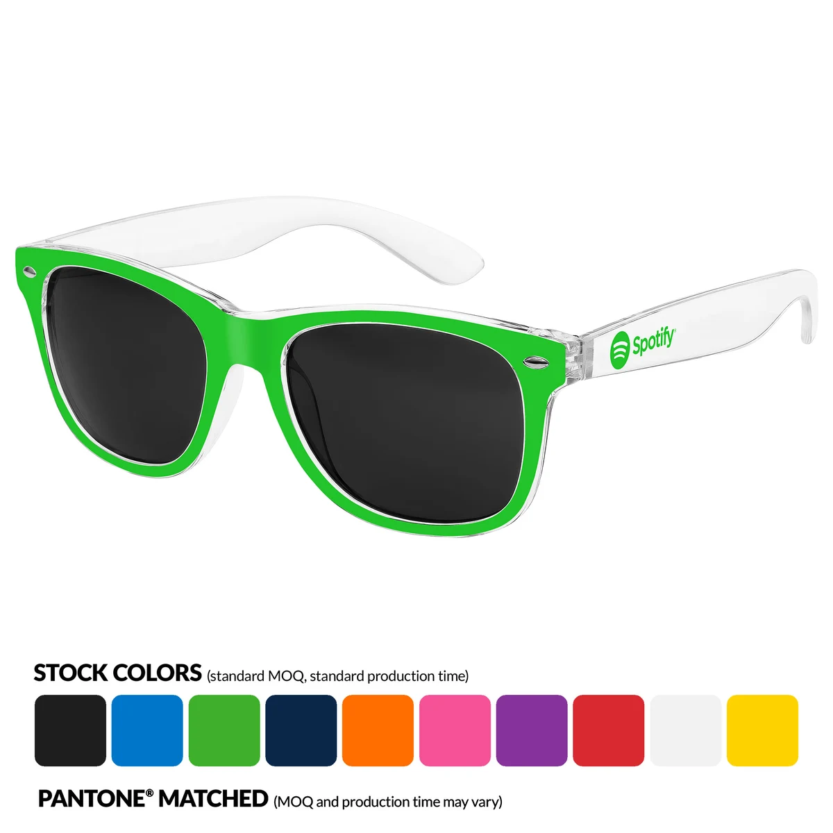 2-Tone Clear Retro Sunglasses 1