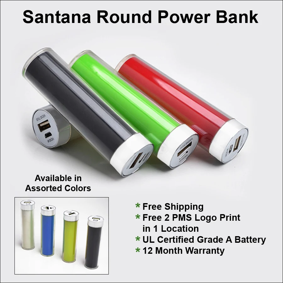Santana Round Power Bank - 2000 mAh 1