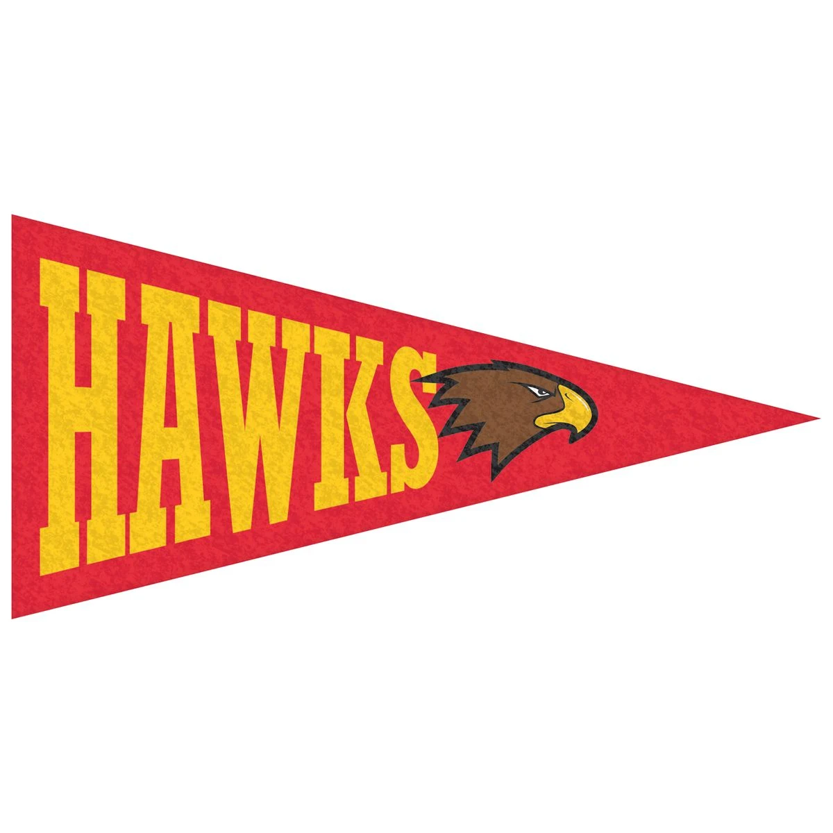 2.25" x 4.5" Custom Printed Mini Magnetic Felt Pennant 1