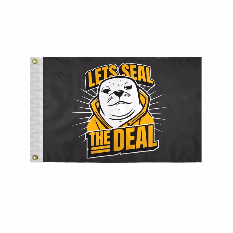 Custom Screen Sublimation Flag - 12" x 18" W-Poly