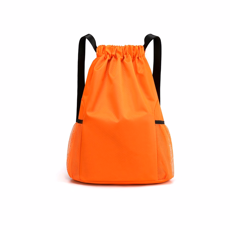 High Density Oxford Drawstring Backpack With Side Pockets