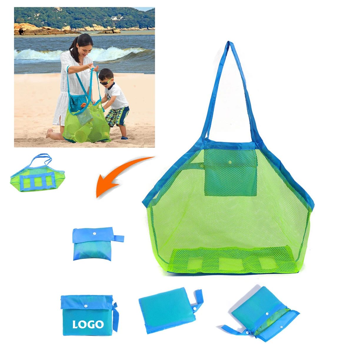 Large Mesh Beach Bag 1