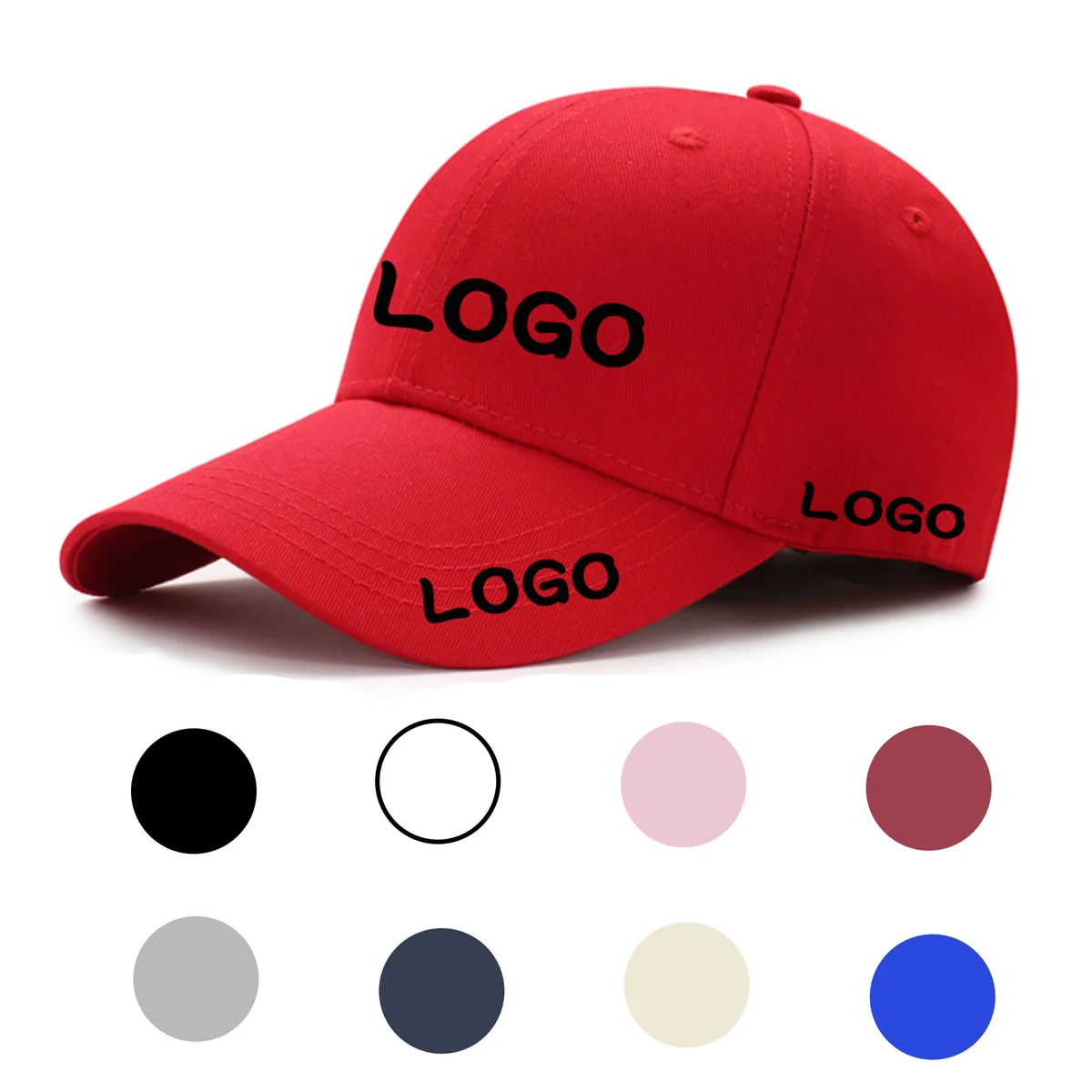 MOQ10 reathable Cotton Dad Hat Customizable Cap 1
