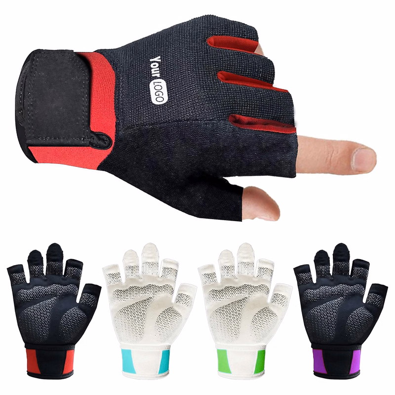 Polyester Breathable Half Finger Gloves ?C Ideal For Fitness Enthusiasts