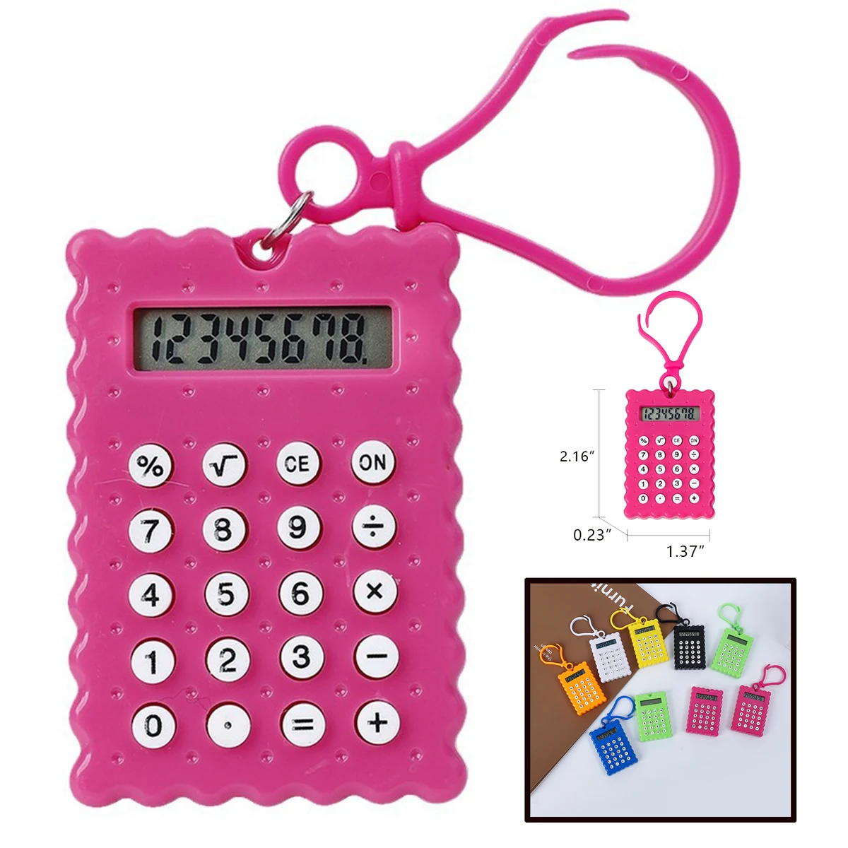 Small Mini Calculator With Hook 1