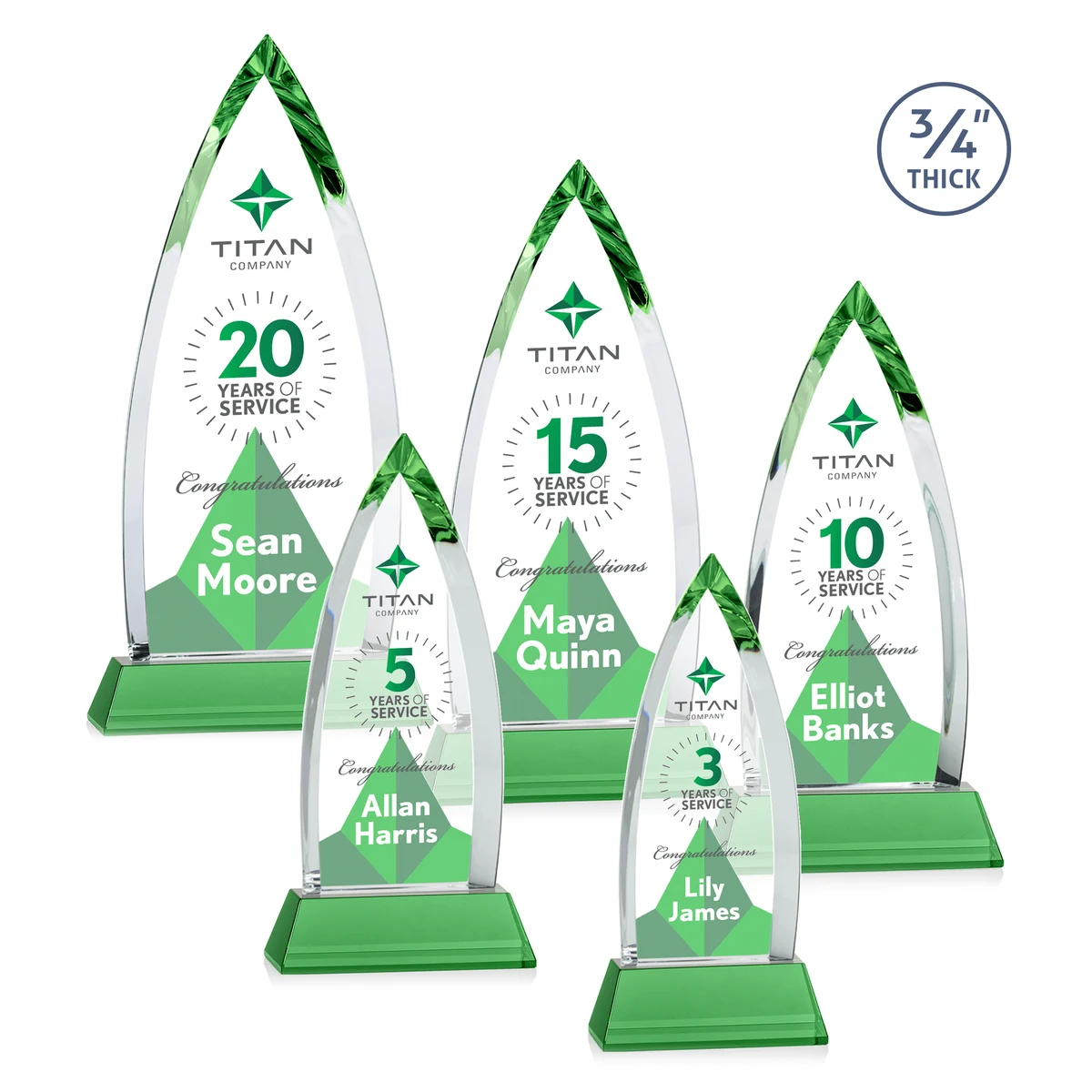Shildon VividPrint™ Award on Newhaven - Green 1
