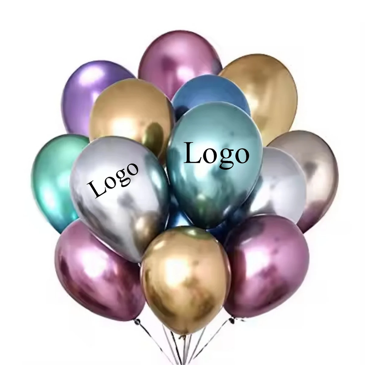 12'' Metallic Latex Balloons 1