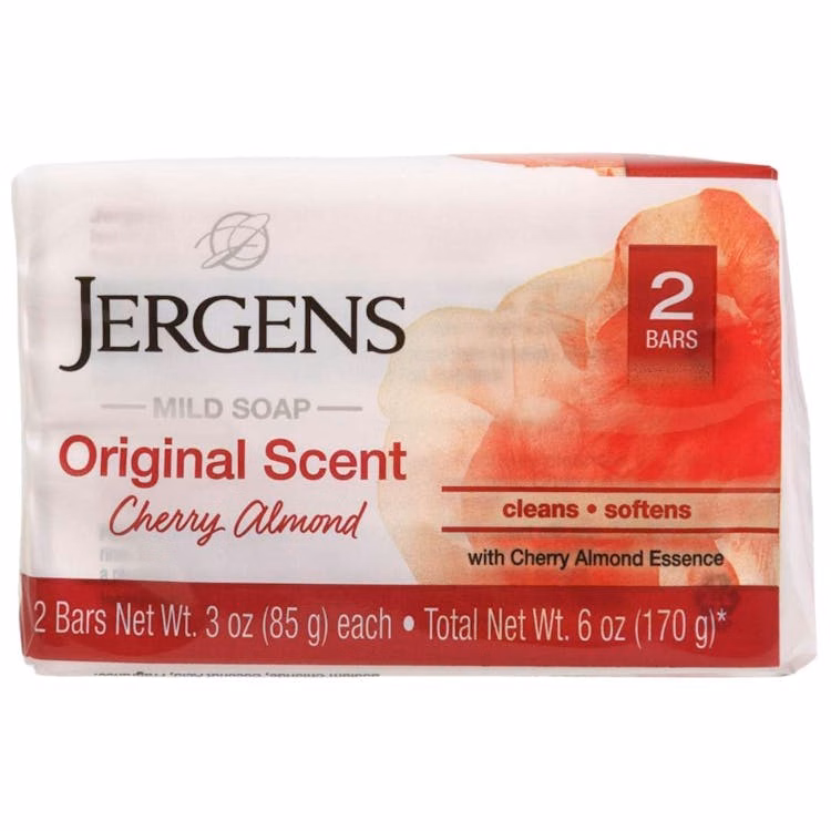 Jergens Cherry Almond Bar Soap 2 Pack - 3 oz Each