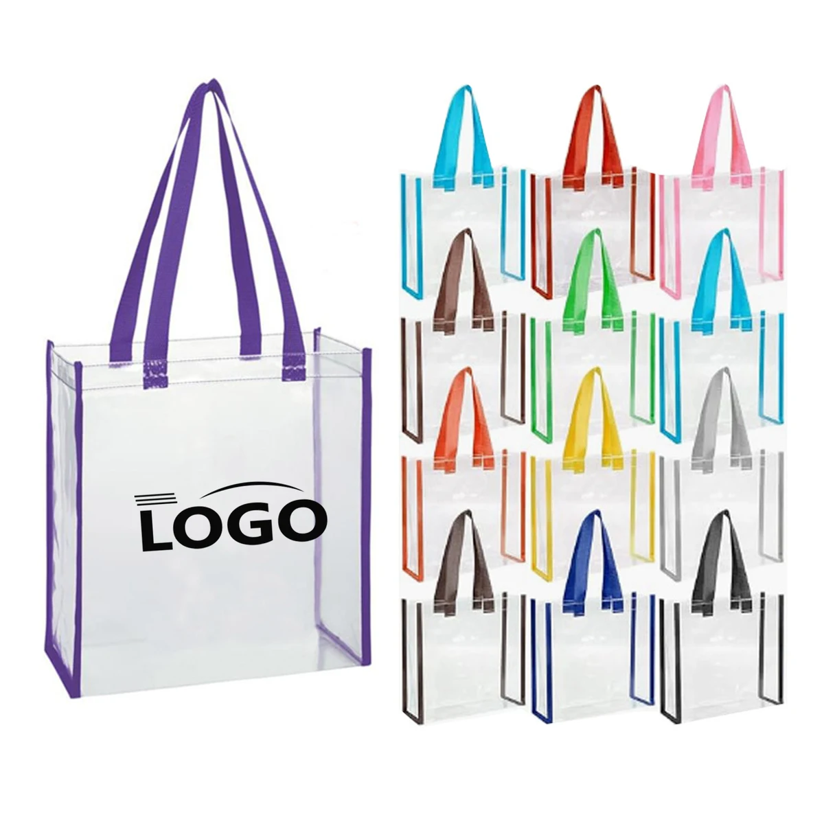 PVC Clear Tote Bag With Handles 1