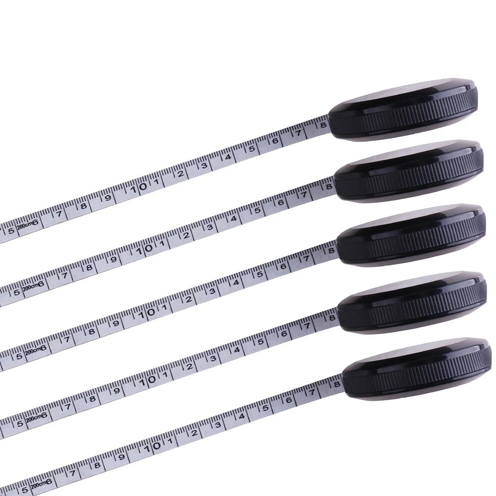 Automatic retractable 1.5m 60 inch black tape measure 1
